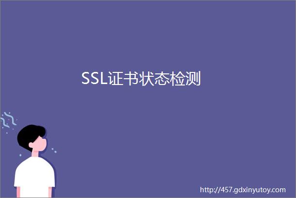 SSL证书状态检测